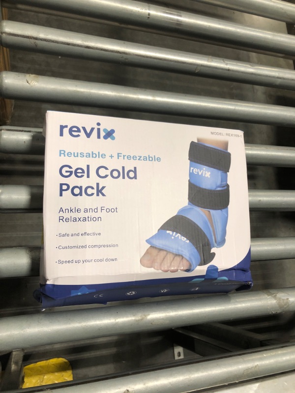Photo 1 of ***SIMILAR***SEE PICS***REVIX Ankle Ice Pack Wrap for Foot Pain Relief and Feet Injuries, Reusable Gel Ice Cold Packs for Achilles Tendonitis, Plantar Fasciitis, Sprained Ankles and Heels
