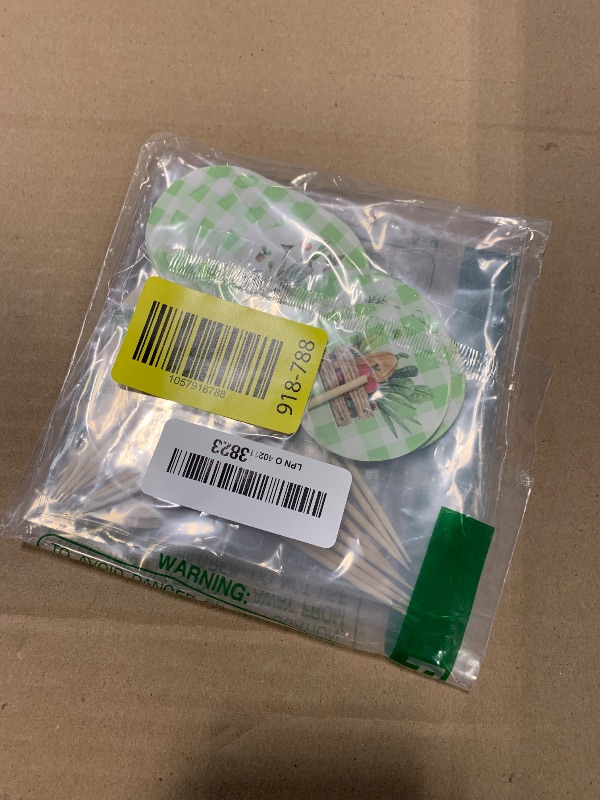 Photo 1 of ****** 16/25 *******  25 PCS Locally Grown Cupcake Toppers Baby Shower Decor Vegetables Fruit Themed Cupcake Cake Decorations Farmers Market Gender Reveal Party Supplies