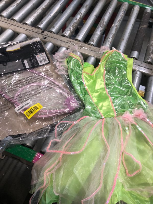 Photo 1 of ** incomplete** Disguise Women's Disney Fairies Tinker Bell Deluxe Costume, Green, Junior- 7-9