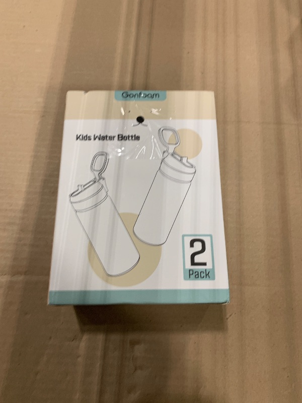 Photo 1 of ***Only One***
Kids Water Bottle, 2-Pack 16oz Water Bottles with Stickers and Straw, Stainless Steel Vacuum Insulated cup, Kids Water Bottle for School, Gifts for Boys and Girls(Pink/Green)