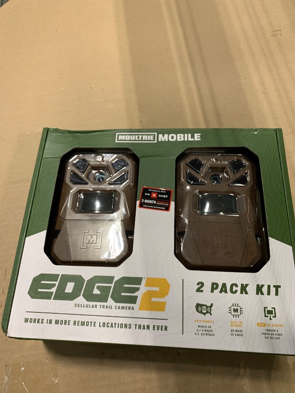 Photo 1 of ***REQUIRES SUBSCRIPTION!!**Moultrie Edge 2 Cellular Trail Camera - Auto Connect Nationwide 4G LTE - On Demand 36MP Photo - 1080P Video with HD Audio - 100 Ft Detection Range - Low Glow FlashLPNO401473190