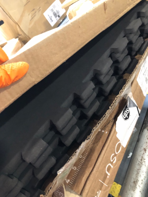 Photo 1 of [missing parts] Yes4All EVA Interlocking Mats, Puzzle Floor Tiles, Foam Floor Padding with Border for Furniture, Home Space, Living Room, Garage 24 SQFT