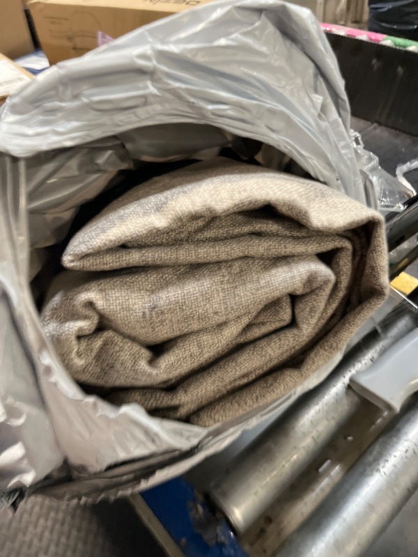 Photo 1 of 100% Blackout Shield Linen Blackout Curtains for Bedroom 96 Inches Long, Back Tab/Rod Pocket Living Room Drapes, Thermal Insulated Blackout Curtains 2 Panels Set, 50" W x 96" L, Beige