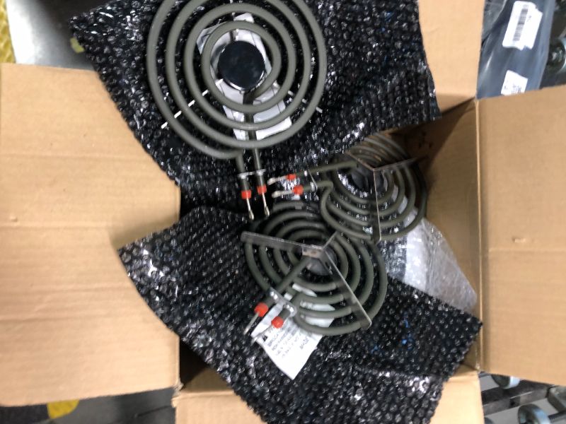 Photo 1 of ***ONLY 3**Black Electric Stove Burner Drip Pans WB31M19(8”) WB31M20(6”) and Electric Stove Burner Replacement MP15YA(6") MP21YA(8") for G-E Hot-point Ken-more Electric Range Stove by MIFLUS