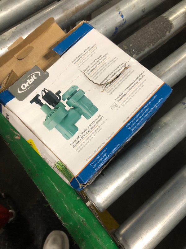 Photo 1 of 1-Pack Orbit 57623 3/4" FPT 100 Series Anti-Siphon Automatic Sprinkler Valve with Flow Control