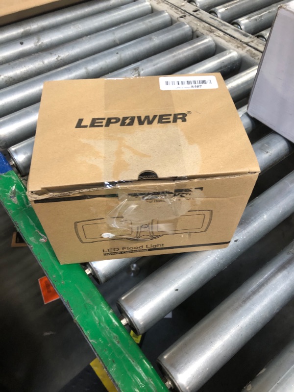 Photo 1 of LEPOWER 3000LM Flood Light Outdoor, Switch Controlled LED Security Light, 28W Exterior Lights with 2 Adjustable Heads, IP65 Waterproof, 5500K Wall Mount Exterior LED Flood Light for Garage, Yard White