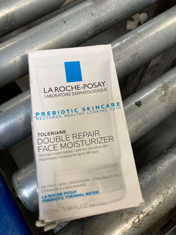 Photo 1 of * VERY USED* La Roche-Posay Toleriane Double Repair Face Moisturizer, Daily Moisturizer Face Cream with Ceramide and Niacinamide for All Skin Types, Oil Free, Fragrance Free