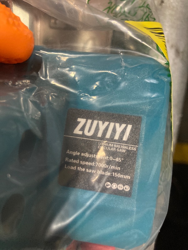 Photo 1 of ZUYIYI 6 Inch Cordless Mini Circular Saw for Makita 18V Battery(Not Inclued), 12000RPM 2"(90°) Cutting Depth, Brushless Compact Tile Saw for Wood, Tile, Metal, Plastic, for 5-1/2, 5-3/8 Inch Blade