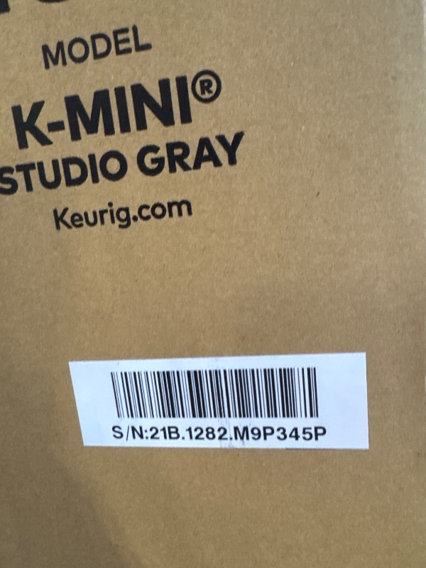 Photo 1 of * VERY USED* Keurig K-Mini Single Serve K-Cup Pod Coffee Maker, 6 to 12oz Brew size, with Cord Storage, Perfect for Small Spaces, Studio Gray