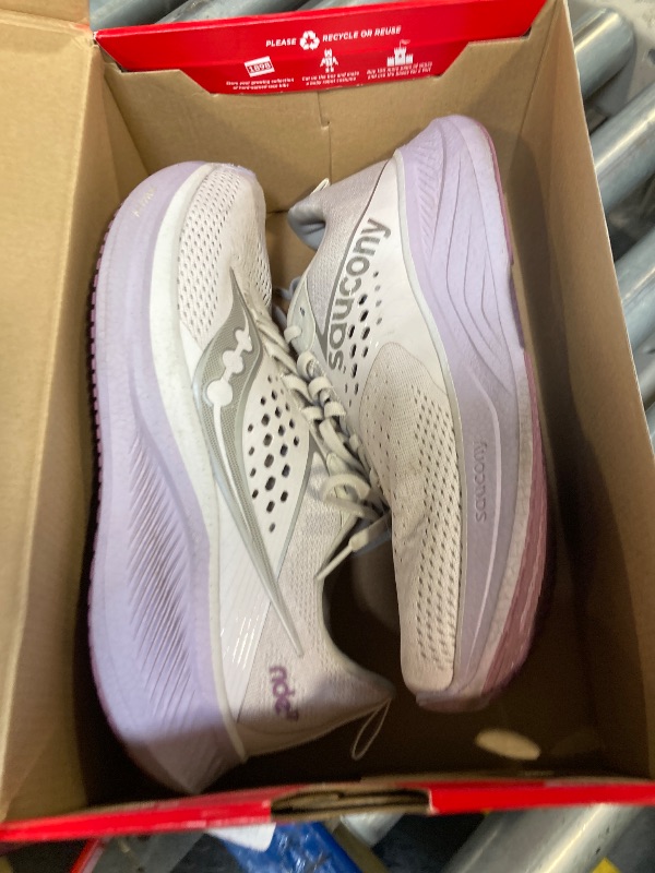 Photo 1 of * DIRTY / VERY USED* Saucony Women's Ride 17 Sneaker, Moon/Viola, 11
