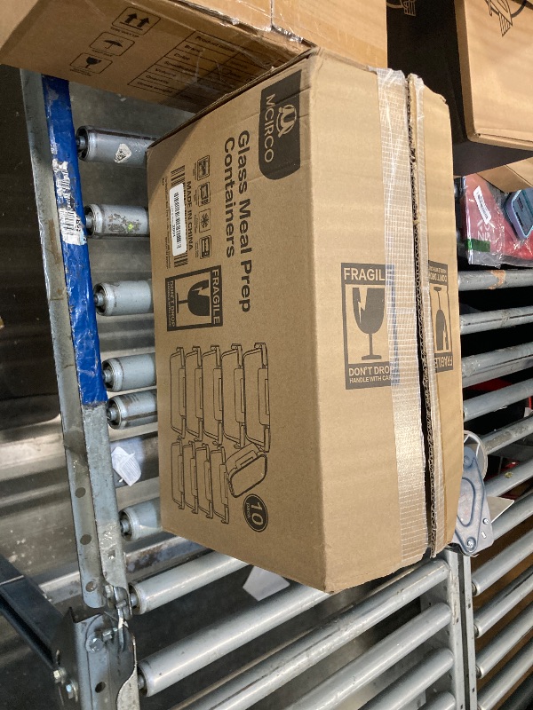 Photo 1 of [10-Pack] Glass Meal Prep Containers with Lids, MCIRCO Food Storage Containers with Snap Locking Lids, Airtight Lunch Containers, Microwave, Oven, Freezer and Dishwasher