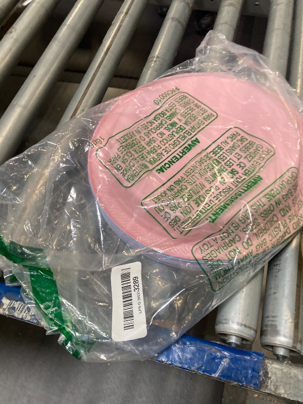 Photo 1 of * PINK,PURPLE AND BLUE THROW AWAY PLATES ** 