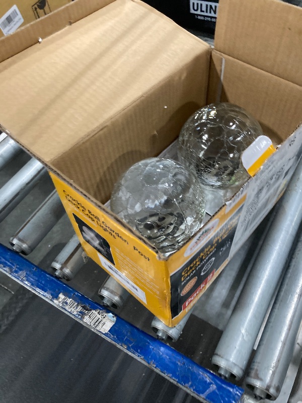 Photo 1 of ***pack of 2*** SUNNYPARK Solar Fence Post Cap Light, 4x4, Color Changing, Waterproof, Outdoor, Wooden or Vinyl Post, Garden Lights, Solar Powered, Crackle Glass Design