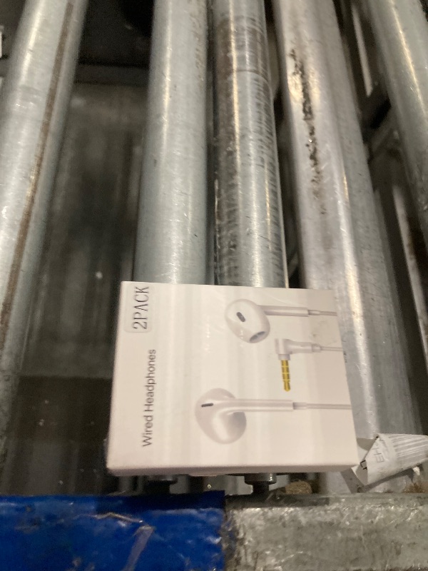 Photo 1 of [2 Pack] for Apple Wired Earbuds, 3.5mm Heaephones with Microphone 90 Degree Design Clear Call HiFi Stereo Volume Control Earphones for PC Laptop Radio Kindle