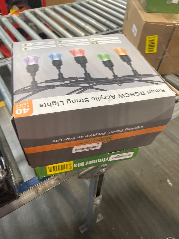 Photo 1 of XMCOSY+ Smart Outdoor String Lights - 123ft RGBCWIC Patio Lights with 40 Color Changing Bulbs, LED String Light for Outside Backyard Bistro Party, APP WiFi Control, Work with Alexa, IP65 Waterproof