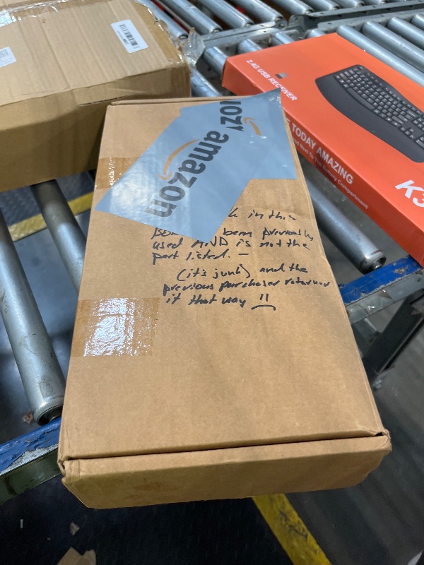 Photo 1 of ****MINOR DAMAGE***** Schlage FE285 CAM 716 GEO Camelot Front Entry Handleset with Georgian Knob, Lower Half Grip, Aged Bronze