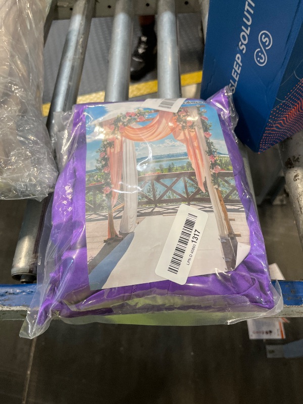 Photo 1 of 10 x 10 Feet Purple Backdrop Curtain for Partie, Background Curtains for Photoshoot, Birthday, Wedding, Halloween, Thanksgiving, Christmas, New Year Party Decorations 5Ft x 10Ft, 2 Panels