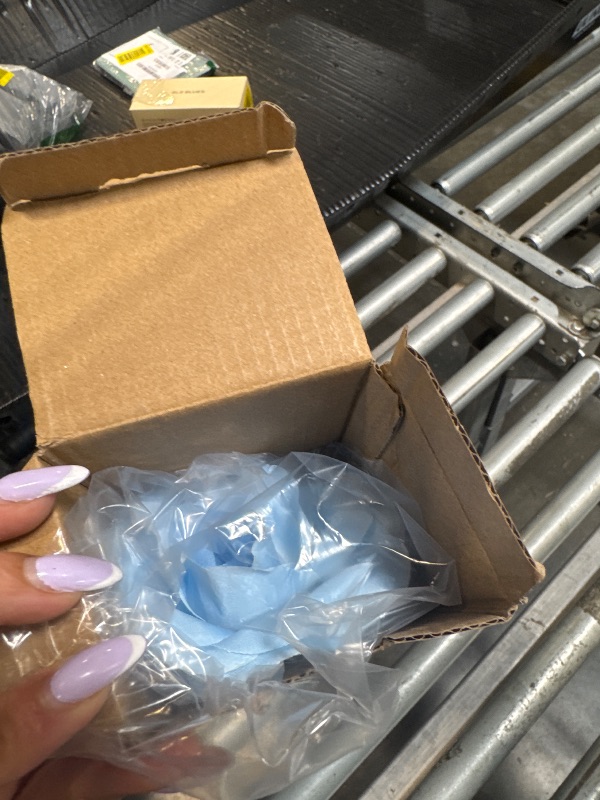 Photo 1 of [Upgraded 6 Flowers] Solar Powered Decorative Rose Garden Stake Lights, Waterproof Realistic Artificial Flowers for Outdoor Flower Bed Patio Yard Pathway Memorial Cemetery Grave Decorations, Blue