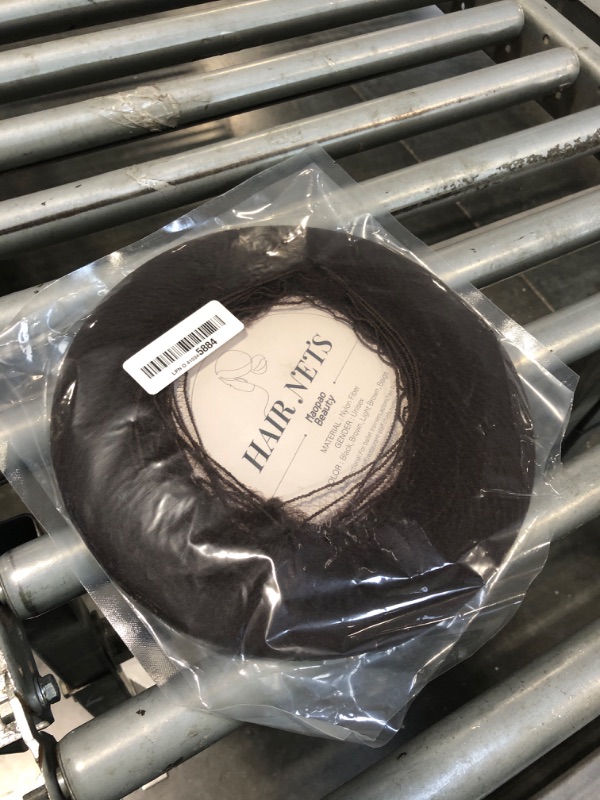 Photo 1 of 100Pcs Brown Hair Nets for Women, 20 Inches 50cm Hair Net Comfortable Invisible Long Lasting Elastic Lightweight Hair Nets for Ballet Bun Girls and Women Men (100Pcs,Brown)