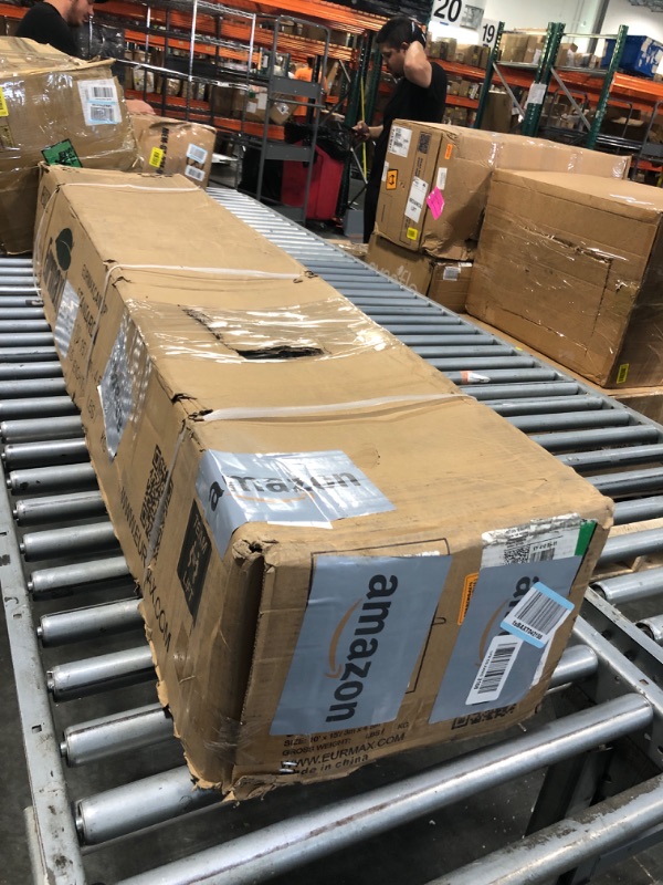 Photo 1 of ****MINOR DAMAGE/ONE BENT POLE******Eurmax USA 10'x15' Pop Up Canopy Tent Commercial Instant Canopies with Heavy Duty Roller Bag,Bonus 4 Sand Weights Bags (White)