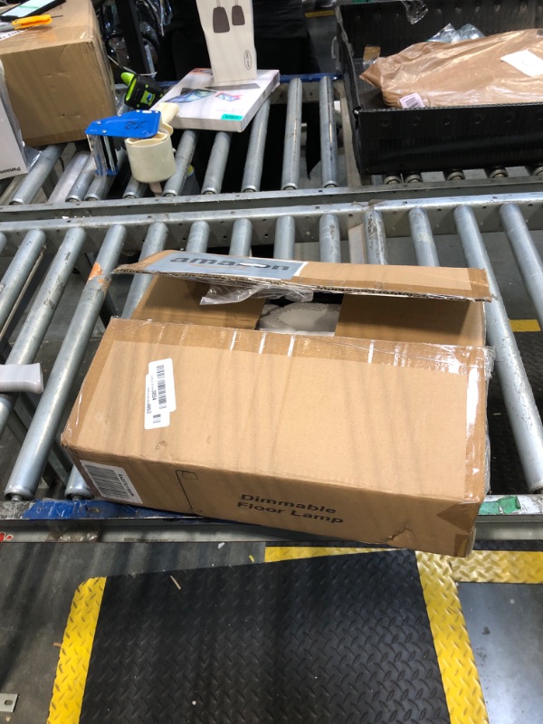 Photo 1 of ?Upgraded? Dimmable Floor Lamp, 1000 Lumens LED Edison Bulb Included, Arc Floor Lamps for Living Room Modern Standing Lamp with Linen Shade, Tall Lamp for Bedroom Office Dining Room- Black