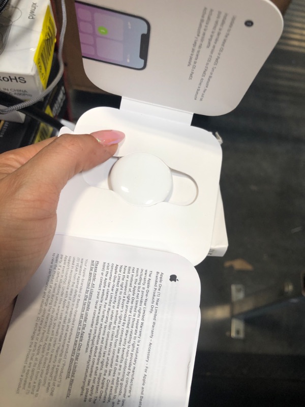 Photo 1 of **LOCKED** Apple AirTag. Keep Track of and find Your Keys, Wallet, Luggage, Backpack, and More. Simple one-tap Set up with iPhone or iPad