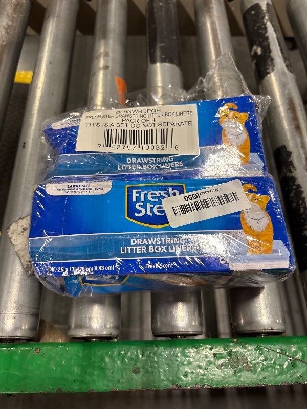 Photo 1 of **2 PACK ONLY**
Fresh Step Drawstring Large Litter Box Liners | Heavy Duty Liners for Cat Litter Box | Scented & Unscented Available | Quick & Easy Cleanup, Scented, Large - 4 Pack