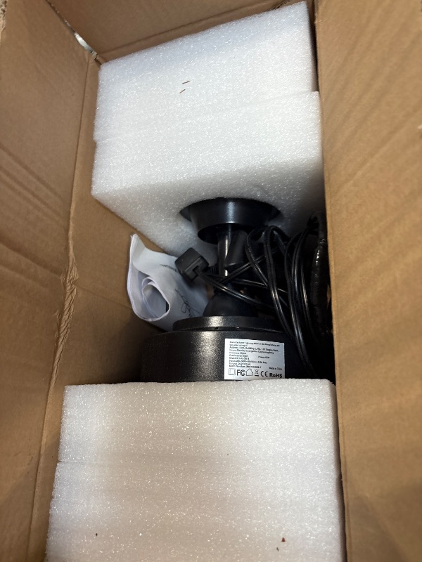 Photo 1 of ***36 IN LED FAN LIGHT*******PBLALA Ceiling Fans with Lights,36" LED Fan Light Hanging with Hook,Hook Type Ceiling Fan,Plug in Ceiling Fan Light,40W,3000-6500k,Remote Control,Portable Fan for Camping Bed,Patios,(Black)