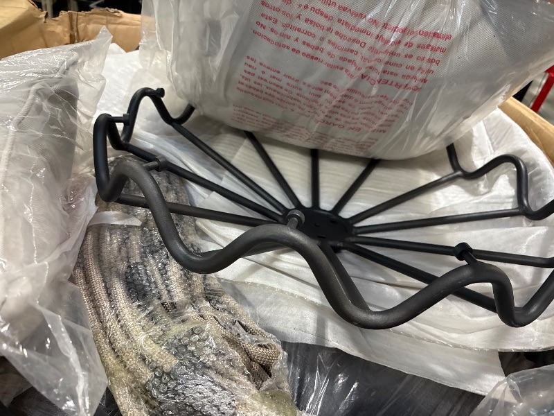 Photo 1 of ***BLACK FRAME**
Outdoor Porch Swing Chair Hanging Basket, Hanging Chair with UV Resistant Cushion, Olefin Fabric for Patio Porch, Balcony