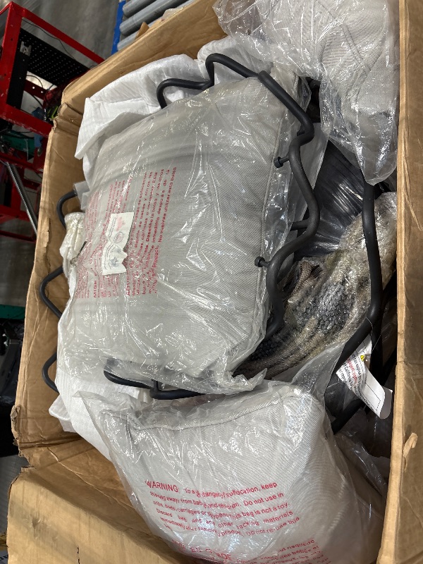 Photo 1 of ***BLACK FRAME**
Outdoor Porch Swing Chair Hanging Basket, Hanging Chair with UV Resistant Cushion, Olefin Fabric for Patio Porch, Balcony