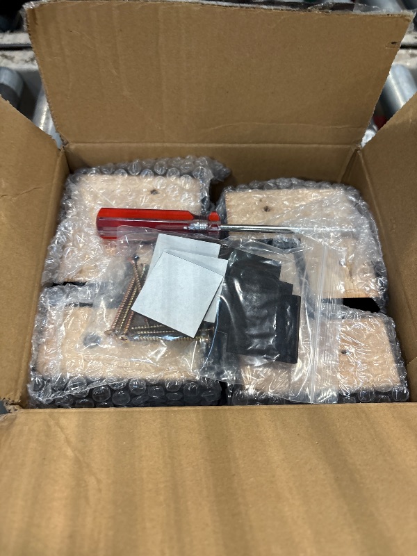 Photo 1 of AORYVIC Bed Risers 4 inch L-Shaped Wood Furniture Risers Pack of 4 Black Sofa Legs for Couch Dresser Cabinet Bench Legs Extenders Furniture Lifters