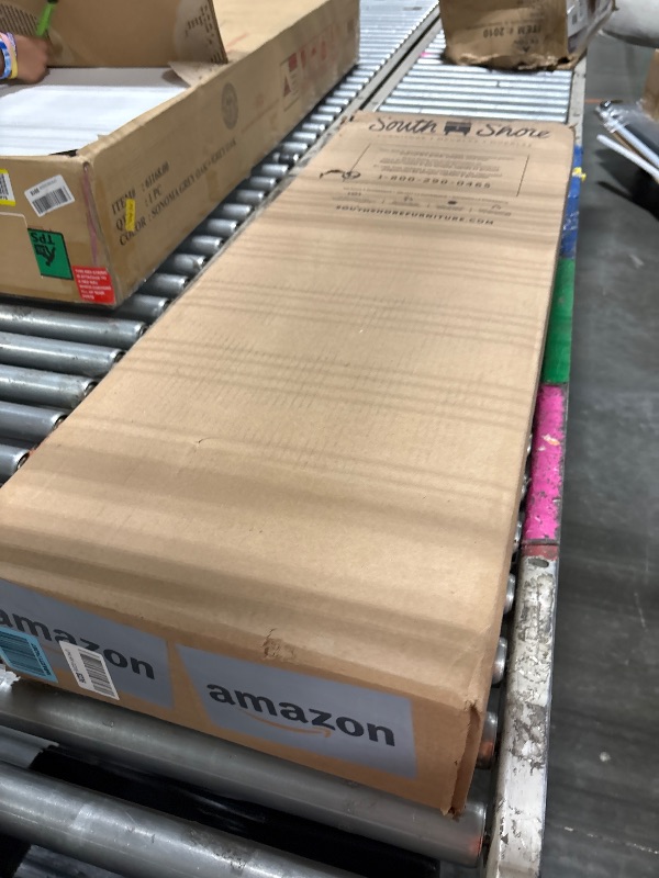 Photo 1 of **COLOR MAY BE DIFFERENT**
South Shore Myro, Contemporary Kitchen Island, Faux Black Stone and White