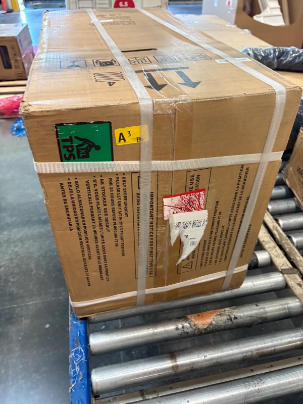 Photo 1 of **FACTORY SEALED AS SHOWN IN PHOTOS**
Amazon Basics 3-In-1 Portable Air Conditioner, 12000 BTU (ASHRAE), Cools Up to 550 Sqf, Portable AC with Cool/Dry (Dehumidifier)/Fan-Only Functions, Auto Mode, Sleep Mode, Timer, White