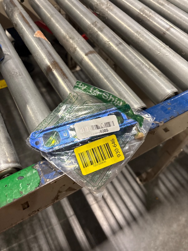 Photo 1 of WORKPRO Magnetic Torpedo Level, Conduit Bending Level, Bubble Vials for 0°/90°/30°/45° Measurements, Aluminum Alloy Construction, 6.3-inch, Cobalt Blue