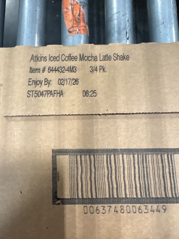 Photo 1 of Atkins Mocha Latte Iced Coffee Flavored Protein Shake, High Protein, Low Glycemic, Low Carb and Low Sugar Shakes, Keto-Friendly, 12 Pack**best by 2-17-2026**