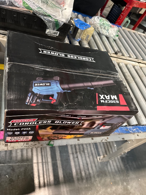 Photo 1 of Leaf Blower Cordless (Upgraded) - 630CFM/160MPH, 21V Powerful Electric Cordless Leaf Blower with 2 x 4.0Ah Batteries and Charger, Battery Powered Leaf Blowers for Lawn Care, Patio, Yard, Dust, Snow