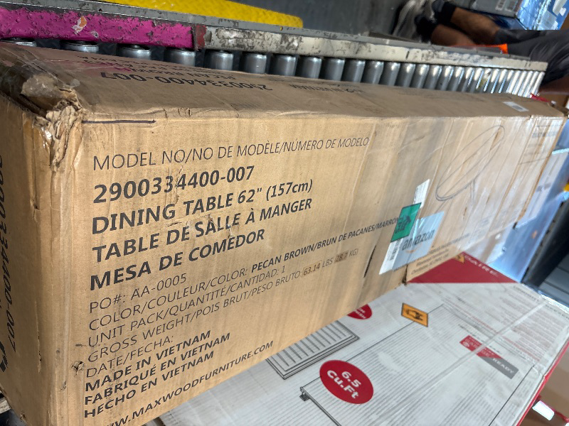 Photo 1 of **MAY NOT BE EXACT MATCH BUT SIMILAR**
Plank+Beam Verso Oval Dining Table, 62 Inch Solid Wood Kitchen, Minimalist Table for Dining Room, Pecan