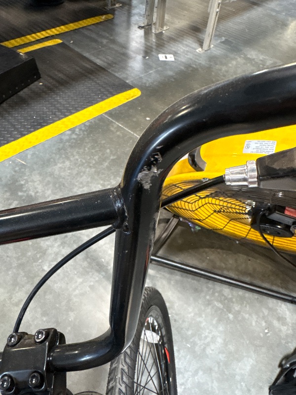 Photo 1 of **MINOR SCRATCH TO HANDLE BARS**
Huffy HX Comp Race/BMX Bike, 20" Wheels, Kids Ages 5+ Years, Black/Red
