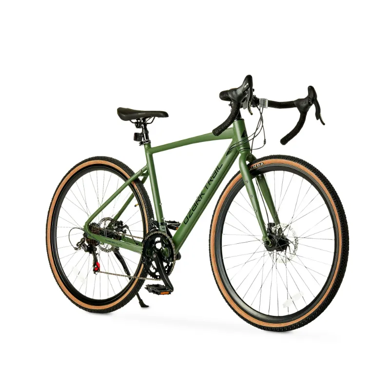 Photo 1 of **MINOR SCRATCHES & CHAIN IS OFF OF GEARS**
700c Ozark Trail G.1 Explorer Drop Bar Gravel Bike, Medium Frame, Fits Riders 5'5" - 5'10", Green, Adult