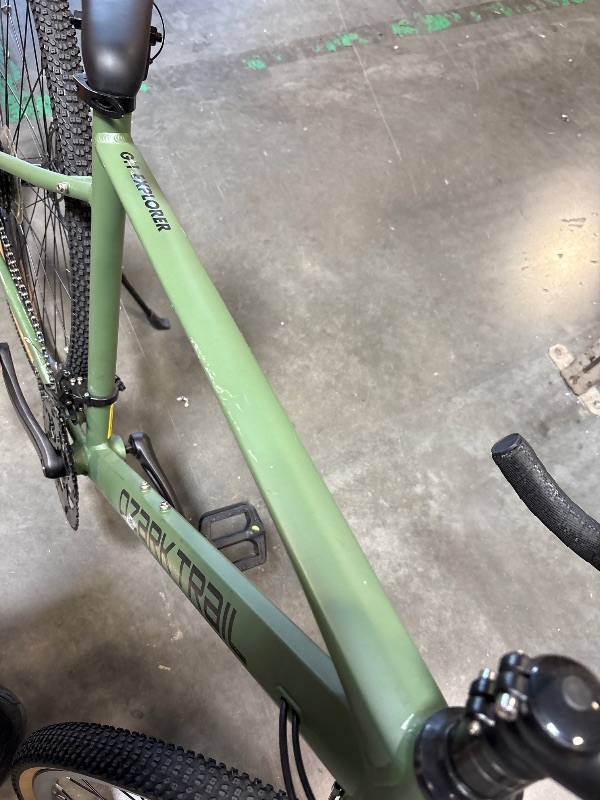 Photo 1 of **MINOR SCRATCHES & CHAIN IS OFF OF GEARS**
700c Ozark Trail G.1 Explorer Drop Bar Gravel Bike, Medium Frame, Fits Riders 5'5" - 5'10", Green, Adult