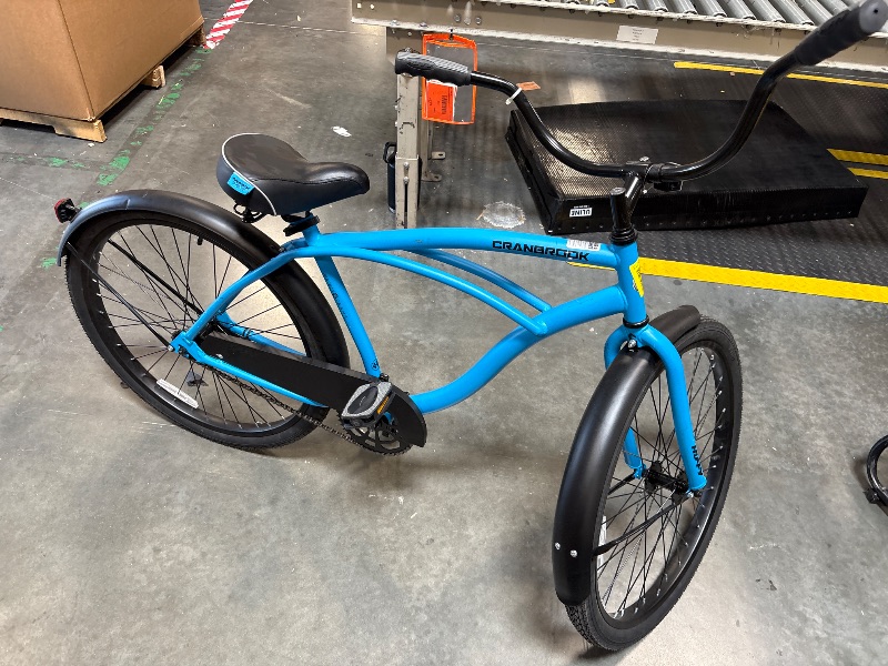 Photo 1 of **MINOR DAMAGE TO FRONT & BACK FENDER**26" Huffy Cranbrook Adult Cruiser Bike, Comfort Saddle, Adult Ages 13+, Matte Blue