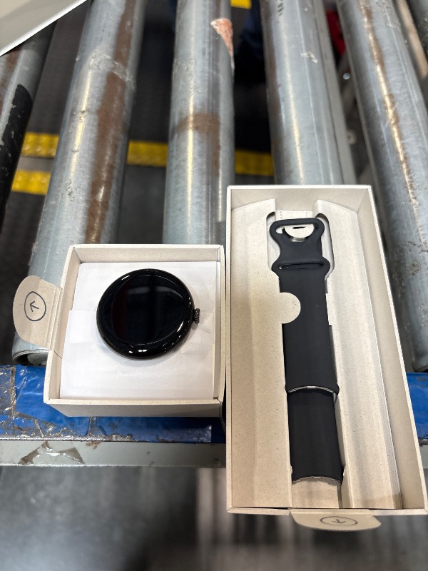 Photo 1 of **Locked** Google Pixel Watch 3 (45mm) 2024 Model - Android Smartwatch, Heart Rate Tracking, Fitbit Advanced Running, Fitness Insights, 24-Hour Battery - Matte Black Aluminum Case - Obsidian Band - Wi-Fi