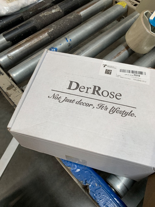 Photo 1 of ****MISSING ONE PLANT***Der Rose 3 Pack Mini Potted Fake Plants Artificial Plastic Eucalyptus Plants Topiaries for Home Office Desk Farmhouse Room Bathroom Decor