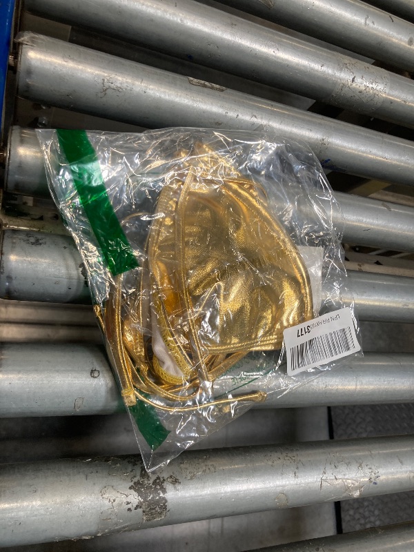 Photo 1 of **ONLY TOP***SOLY HUX Women's 3 Piece Swimsuit Metallic Halter Triangle Bikini Set Bathing Suit with Cover Up Beach Skirt Pure Gold Medium