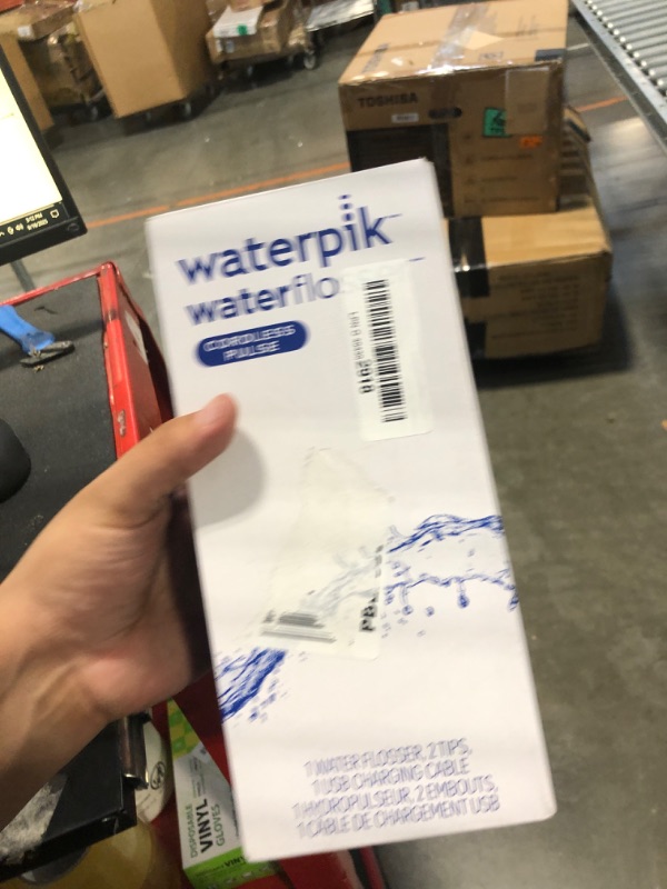 Photo 1 of ***WATER RUST***Waterpik Cordless Pulse Rechargeable Portable Water Flosser for Teeth, Gums, Braces Care and Travel with 2 Flossing Tips, Waterproof, ADA Accepted, WF-20 Blue, Packaging May Vary
