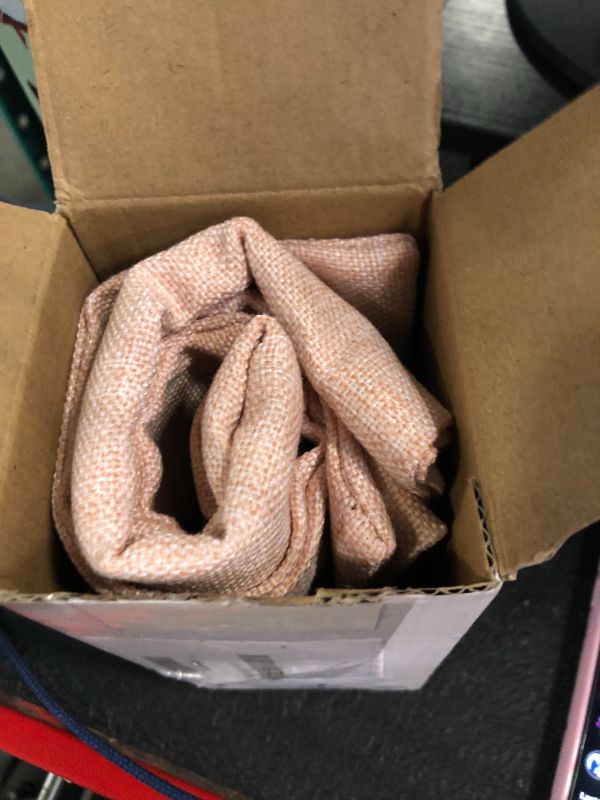 Photo 1 of ****ONLY ONE PILLOW COVER**** Home Brilliant Decorative Pillow Covers Lined Linen Square Throw Pillows Cover for Sofa Bench Couch, Baby Pink, 18x18(45x45cm)