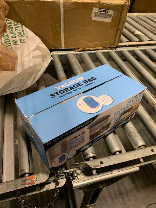 Photo 1 of 12 Pack Travel Vacuum Storage Bags with Portable Electric Pump, Vacuum Seal Space Saver Bags for Clothing, Vacuum Travel Bags for Luggage