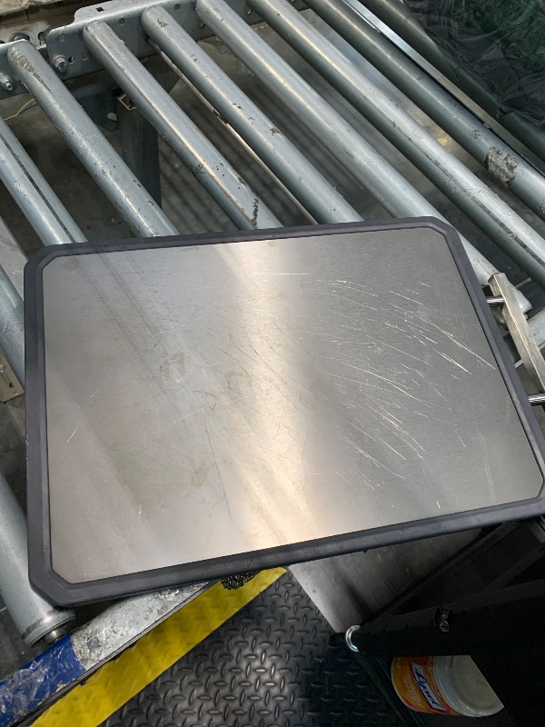 Photo 1 of **VERY USED***Titanium Cutting Board Double Sided for Kitchen,Large Chopping Board?16.42×11 In?Non-Slip Edge Garlic Grater Titanium and Food-Grade Wheat Straw PP, Kitchen Necessities for Home