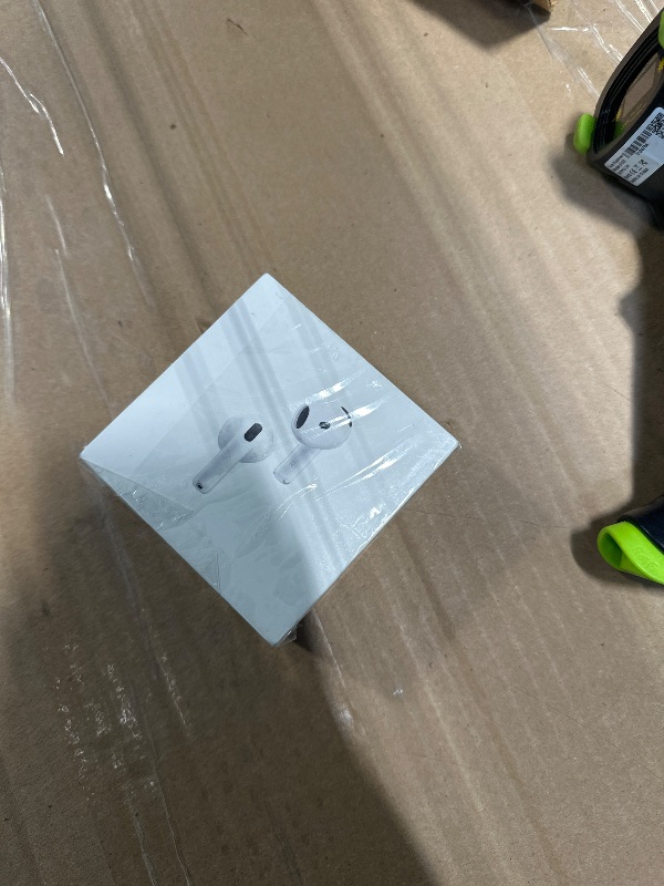 Photo 1 of ***LINKED TO ANOTHER ACCOUNT**
Apple AirPods 4 Wireless Earbuds, Bluetooth Headphones, with Active Noise Cancellation, Adaptive Audio, Transparency Mode, Personalized Spatial Audio, USB-C Charging Case, Wireless Charging, H2 Chip