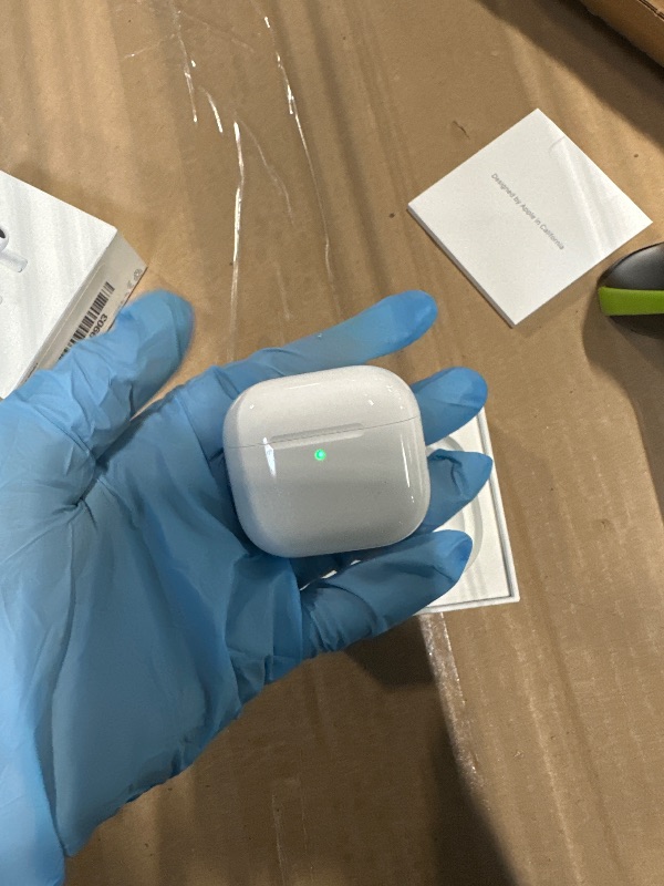 Photo 1 of ***LINKED TO ANOTHER ACCOUNT**
Apple AirPods 4 Wireless Earbuds, Bluetooth Headphones, with Active Noise Cancellation, Adaptive Audio, Transparency Mode, Personalized Spatial Audio, USB-C Charging Case, Wireless Charging, H2 Chip